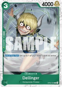 One Piece-Karte Dellinger (Jolly Roger Foil) OP04-029v2