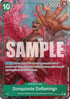 One Piece-Karte Donquixote Doflamingo (Alternate Art) OP04-031