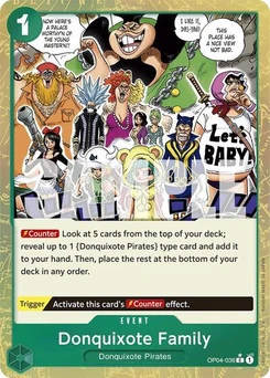 One Piece-Karte Donquixote Family (Textured Foil) OP04-036v2