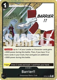 One Piece-Karte Barrier!! (Textured Foil) OP04-095v2