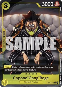One Piece-Karte Capone"Gang"Bege (OP04-100) (Alternate Art) OP04-100
