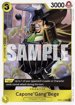 One Piece-Karte Capone"Gang"Bege (OP04-100) (Reprint) OP04-100v4
