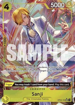 One Piece-Karte Sanji (OP04-104) (Alternate Art) OP04-104