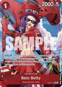One Piece-Karte Belo Betty (Alternate Art) OP05-015