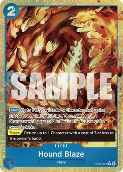 One Piece-Karte Hound Blaze (Alternate Art) OP05-057