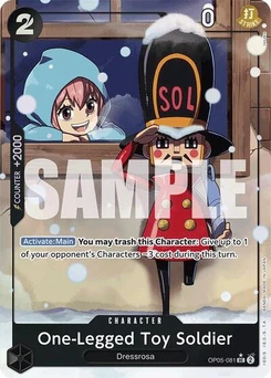One Piece-Karte One-Legged Toy Soldier (Alternate Art) OP05-081