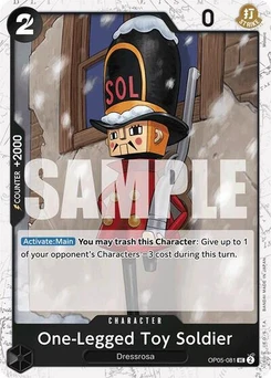 One Piece-Karte One-Legged Toy Soldier (Jolly Roger Foil) OP05-081v3