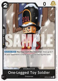 One Piece-Karte One-Legged Toy Soldier (Reprint) OP05-081v4