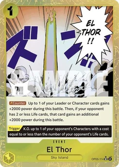 One Piece-Karte El Thor (Textured Foil) OP05-114v2