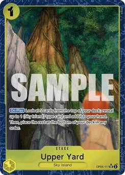 One Piece-Karte Upper Yard (Alternate Art) OP05-117