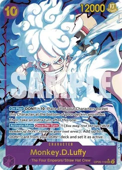 One Piece-Karte Monkey.D.Luffy (OP05-119) (Alternate Art) OP05-119