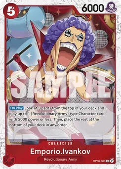 One Piece-Karte Emporio.Ivankov (Jolly Roger Foil) OP06-003v2