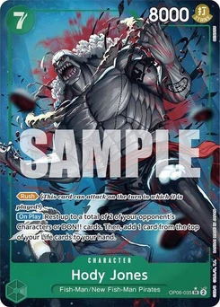 One Piece-Karte Hody Jones (Alternate Art) OP06-035