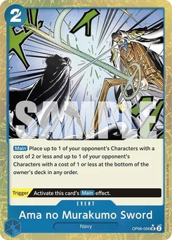 One Piece-Karte Ama no Murakumo Sword (Textured Foil) OP06-056v2