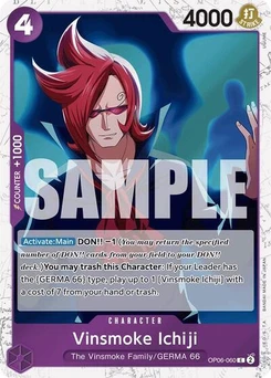 One Piece-Karte Vinsmoke Ichiji (OP06-060) (Jolly Roger Foil) OP06-060v2