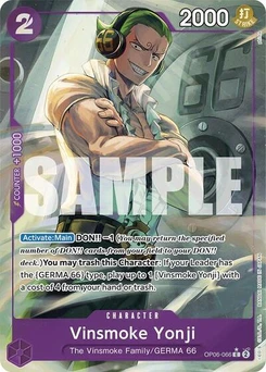 One Piece-Karte Vinsmoke Yonji (OP06-066) (Full Art) OP06-066