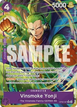 One Piece-Karte Vinsmoke Yonji (OP06-067) (Alternate Art) OP06-067