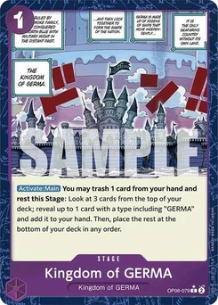 One Piece-Karte Kingdom of GERMA (Textured Foil) OP06-079v3