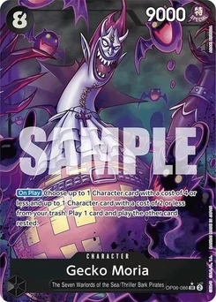One Piece-Karte Gecko Moria (Alternate Art) OP06-086