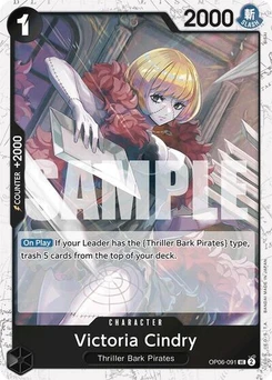 One Piece-Karte Victoria Cindry (Jolly Roger Foil) OP06-091v2