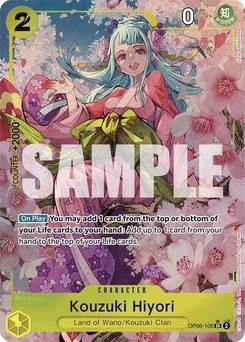 One Piece-Karte Kouzuki Hiyori (Alternate Art) OP06-106