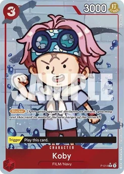 One Piece-Karte Koby (Full Art) P-014