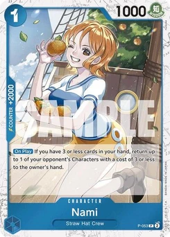 One Piece-Karte Nami (P-053) (Jolly Roger Foil) P-053v2