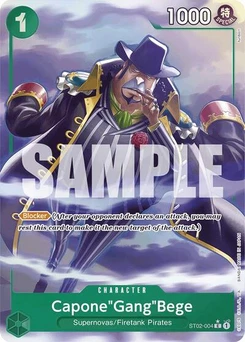 One Piece-Karte Capone"Gang"Bege (ST02-004) (Alternate Art) ST02-004