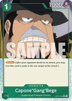 One Piece-Karte Capone"Gang"Bege (ST02-004) (Full Art) ST02-004v2