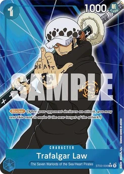 One Piece-Karte Trafalgar Law (ST03-008) (Full Art) ST03-008