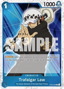 One Piece-Karte Trafalgar Law (ST03-008) (Jolly Roger Foil) ST03-008v2
