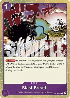 One Piece-Karte Blast Breath (Textured Foil) ST04-016v2