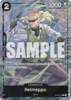 One Piece-Karte Helmeppo (Full Art) ST06-010