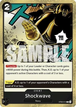 One Piece-Karte Shockwave (Jolly Roger Foil) ST06-014