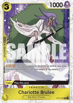 One Piece-Karte Charlotte Brulee (Jolly Roger Foil) ST07-007v2