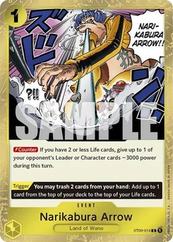One Piece-Karte Narikabura Arrow (Jolly Roger Foil) ST09-014
