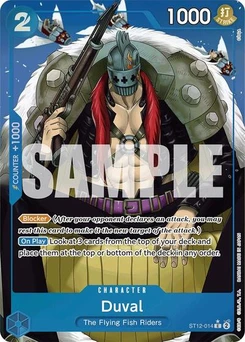 One Piece-Karte Duval (Full Art) ST12-014