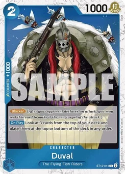One Piece-Karte Duval (Jolly Roger Foil) ST12-014v2