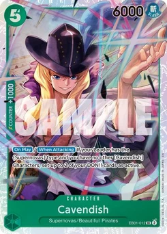 One Piece-Karte Cavendish - EB01-012 (Reprint) EB01-012