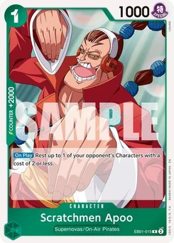 One Piece-Karte Scratchmen Apoo - EB01-015 (Reprint) EB01-015v2