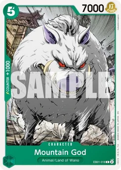 One Piece-Karte Mountain God (Reprint) EB01-018v2