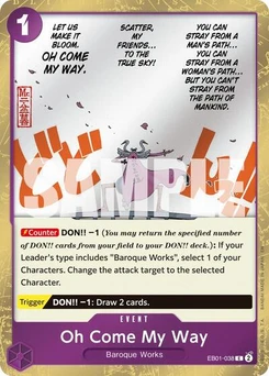 One Piece-Karte Oh Come My Way (Pirate Foil) EB01-038