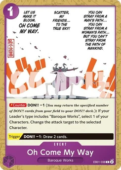 One Piece-Karte Oh Come My Way (Reprint) EB01-038v2