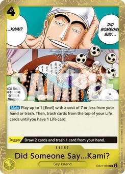 One Piece-Karte Did Someone Say...Kami? (Pirate Foil) EB01-060