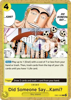 One Piece-Karte Did Someone Say...Kami? (Reprint) EB01-060v2