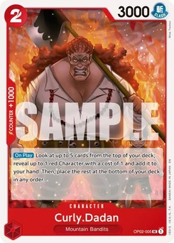 One Piece-Karte Curly.Dadan (Reprint) OP02-005v2