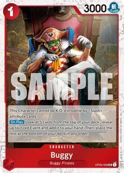 One Piece-Karte Buggy - OP03-008 (Pirate Foil) OP03-008