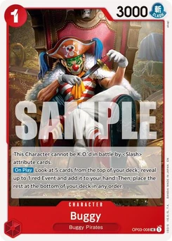 One Piece-Karte Buggy - OP03-008 (Reprint) OP03-008v2
