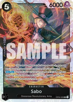 One Piece-Karte Sabo - OP04-083 (Reprint) OP04-083