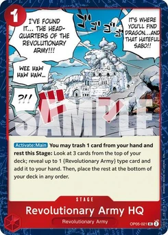 One Piece-Karte Revolutionary Army HQ (Pirate Foil) OP05-021